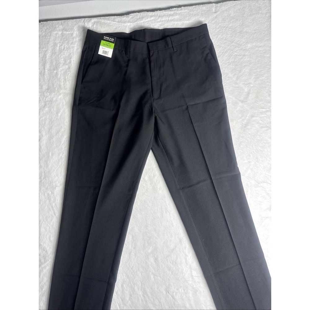 Kenneth Cole Reaction Techni-Cole Slim Fit Performance Pant Black 38 x 34